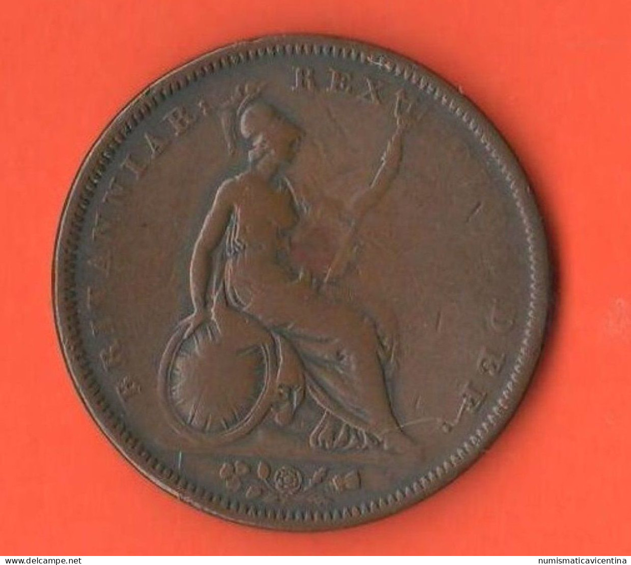 Great Britain ONE Penny 1826 King Georgius IV° Inghilterra United Kingdom 1 Penny 1826 - D. 1 Penny