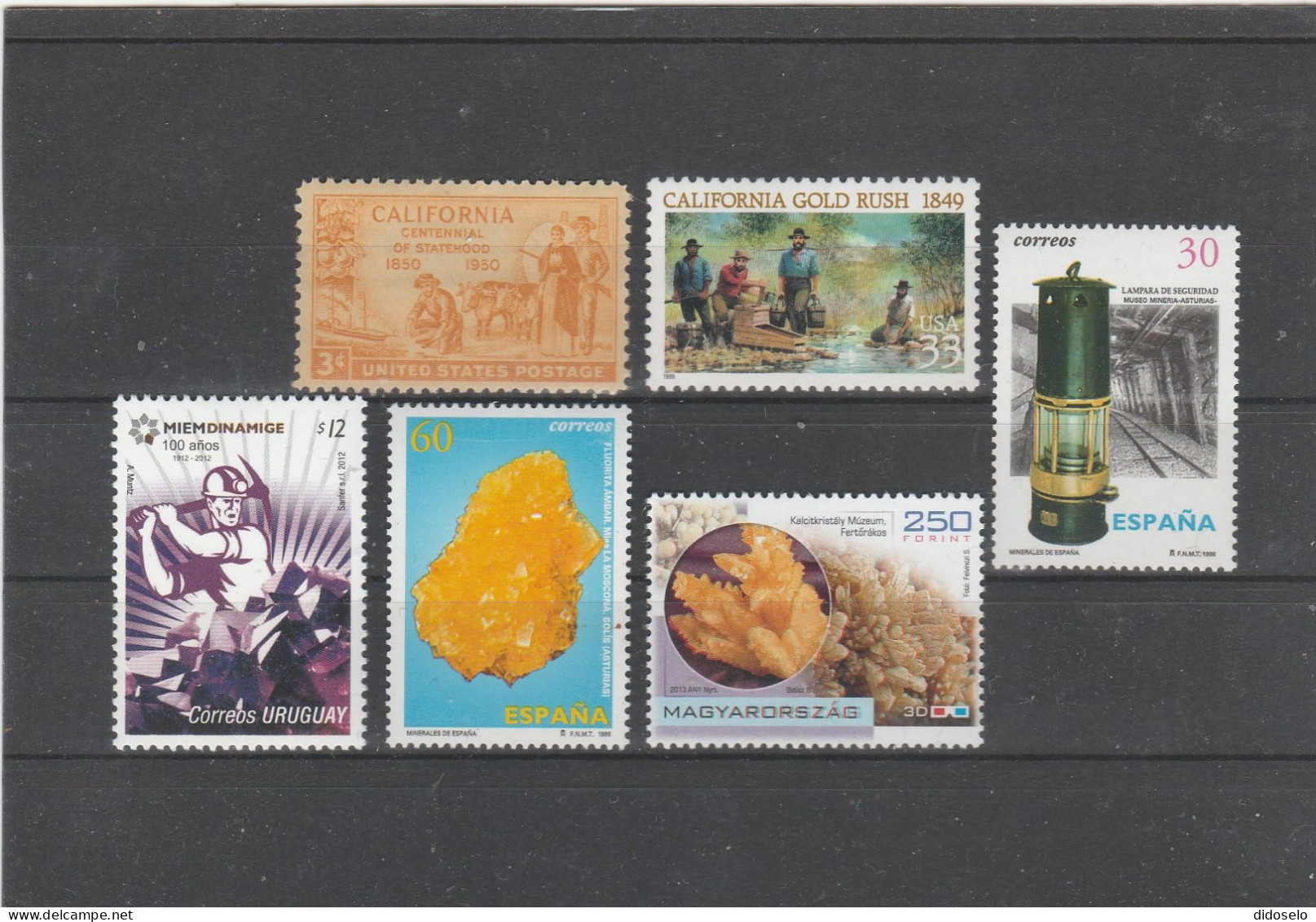 Mining / Lot Of MNH(**) Stamps - Mineralien