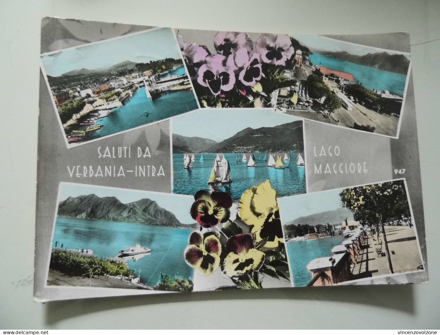 Cartolina Viaggiata "SALUTI DA VERBANIA  - INTRA LAGO MAGGIORE" Vedutine 1966 - Verbania