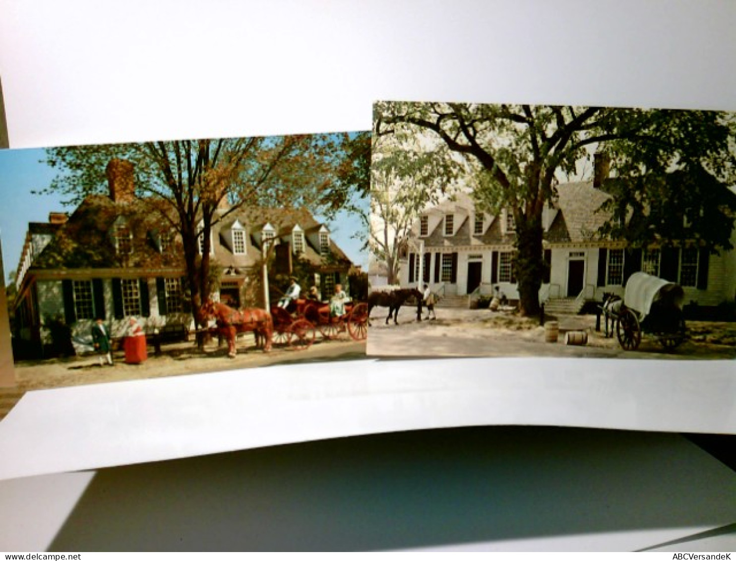Williamsburg / Virginia. 2 X Alte Ansichtskarte / Postkarte Farbig, Ungel., Ca 80ger Jahre ?. 1 X Raleigh Tave - Andere & Zonder Classificatie
