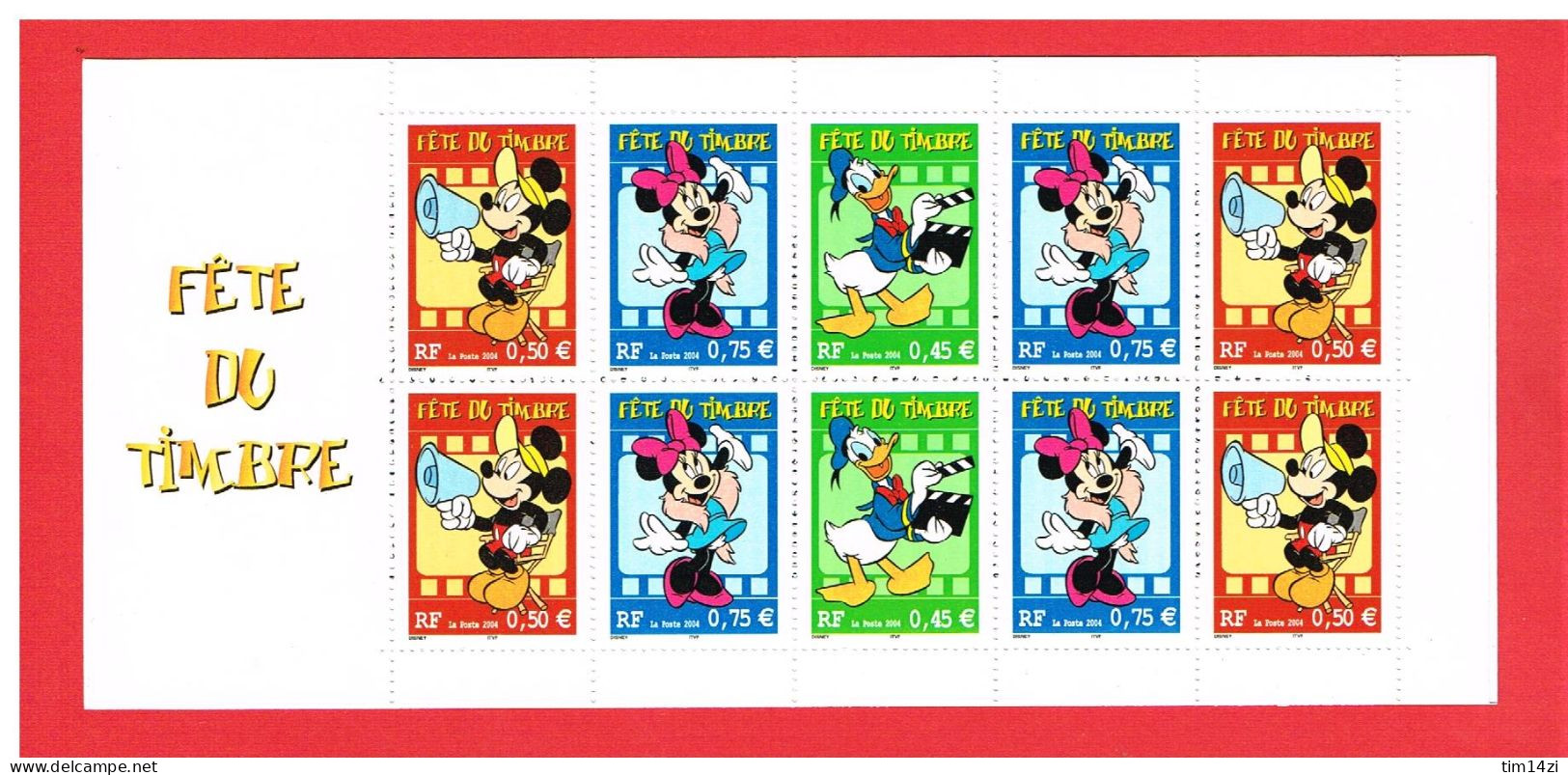 FRANCE 2004 - CARNET FETE DU TIMBRE - BC 3641a - NEUF** - DISNEY -  Y.&.T - Cote : 25.00 € - Stamp Day