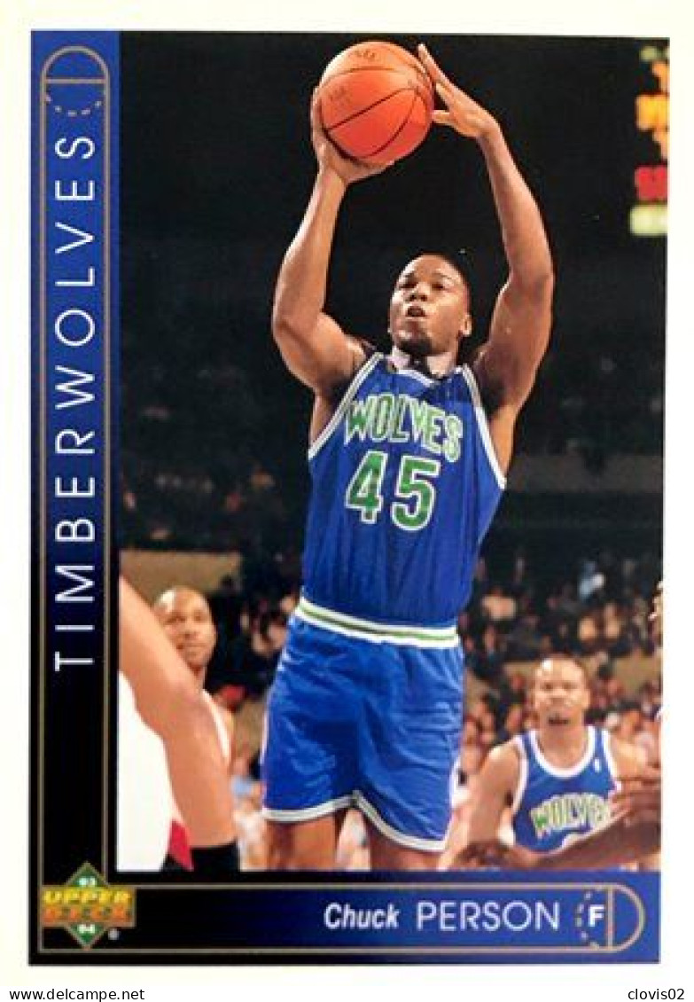 5 Chuck Person - Minnesota Timberwolves - Carte Upper Deck NBA 1993 - Sonstige & Ohne Zuordnung