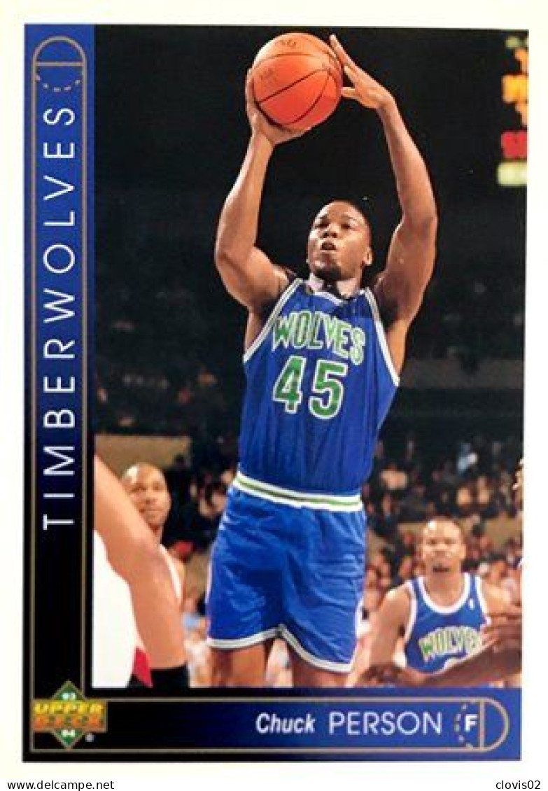 5 Chuck Person - Minnesota Timberwolves - Carte Upper Deck NBA 1993 - Otros & Sin Clasificación