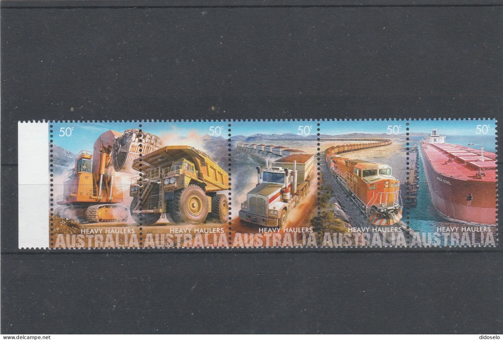 Australia - Heavy Haulers - MNH(**) Strip Of 5 - Ongebruikt