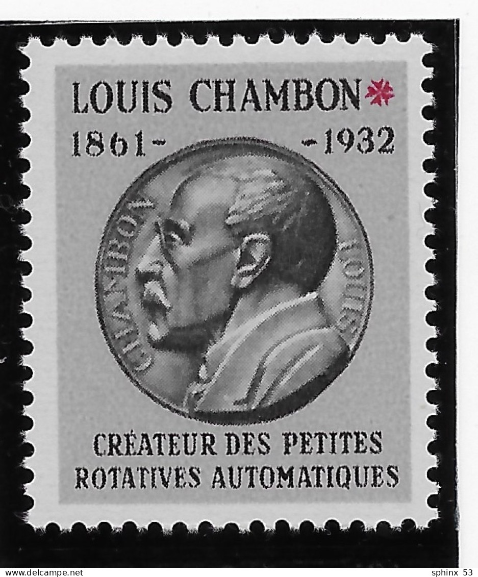 Vignette Expérimentale - ChP 9 Louis Chambon Petit Format ** - Proofs, Unissued, Experimental Vignettes