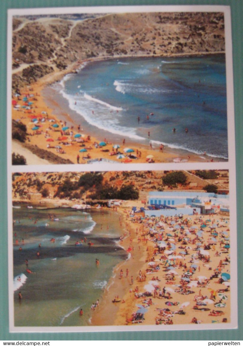 Malta Zweibildkarte - Ghajn Tuffiena Bay / Golden Sands Bay - Malta