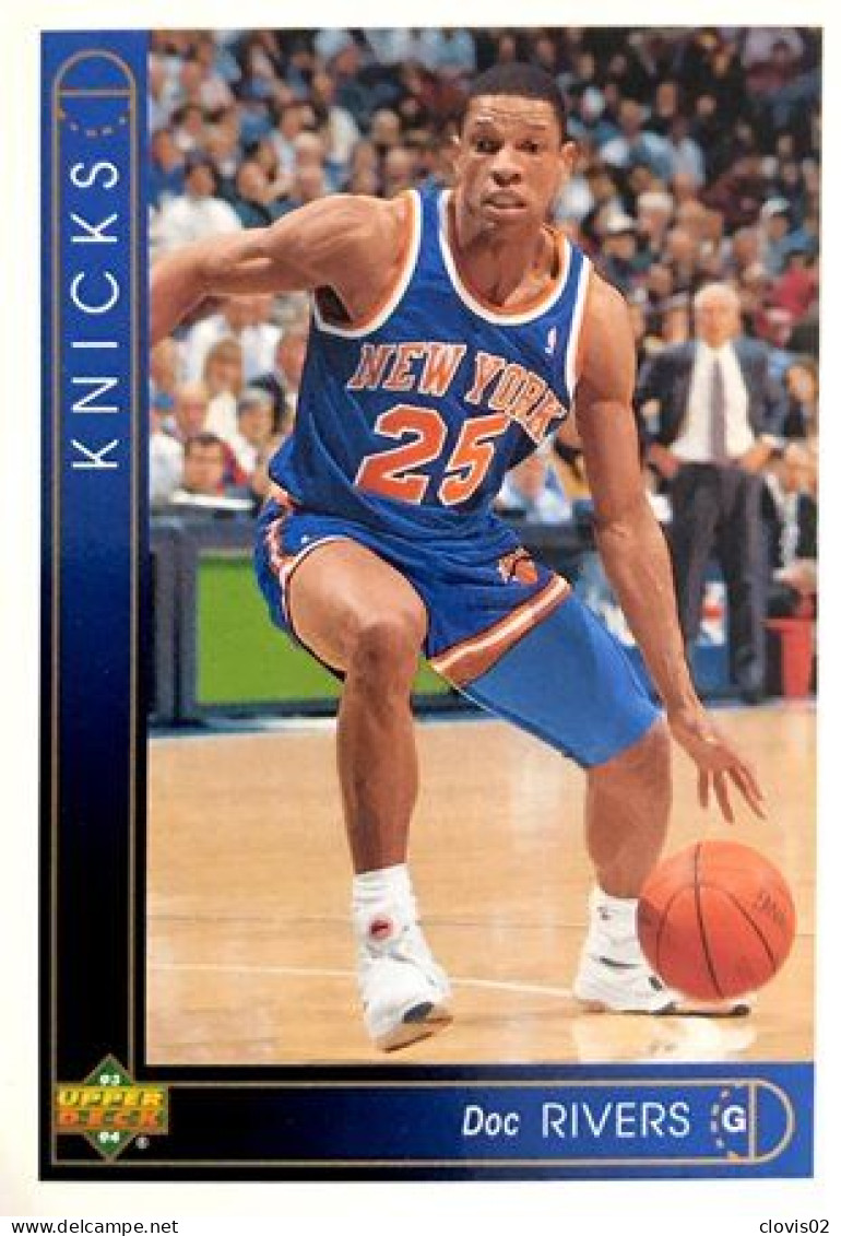 36 Doc Rivers - New York Knicks - Carte Upper Deck NBA 1993 - Sonstige & Ohne Zuordnung