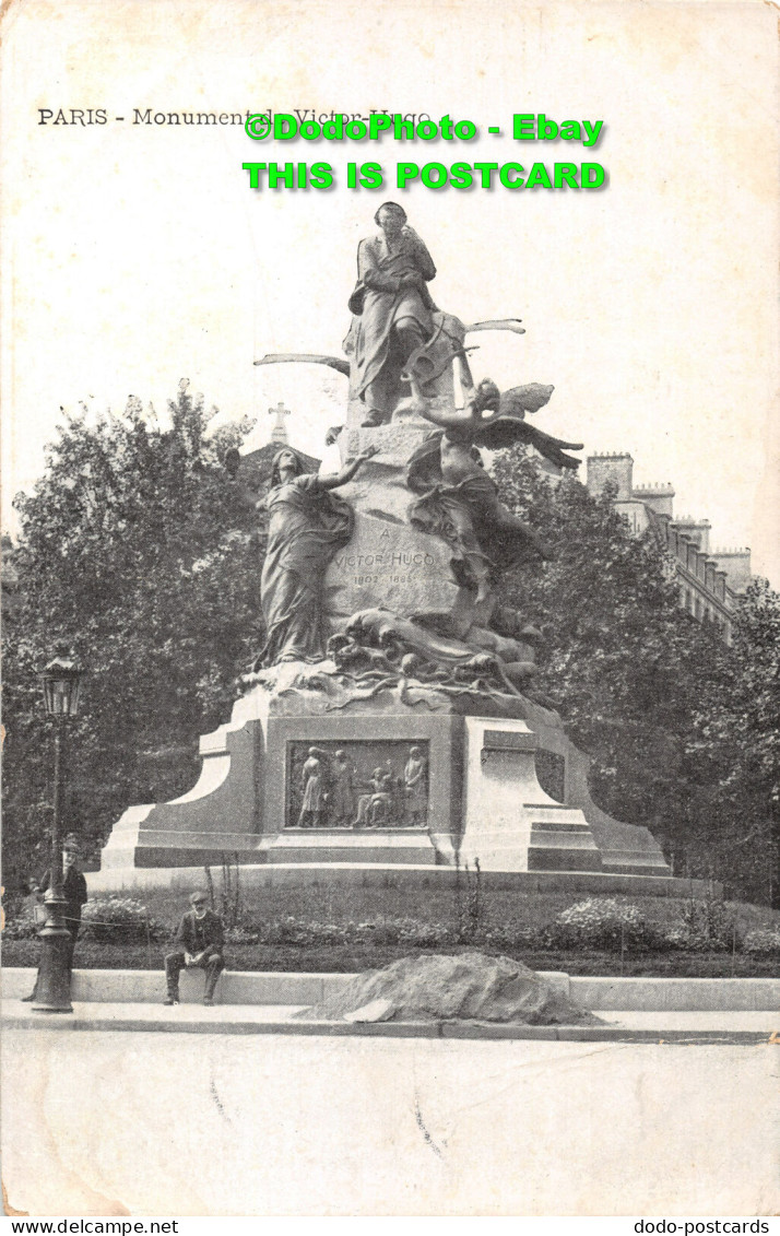 R405744 Paris. Monument De Victor Hugo. Postcard. 1907 - Mondo