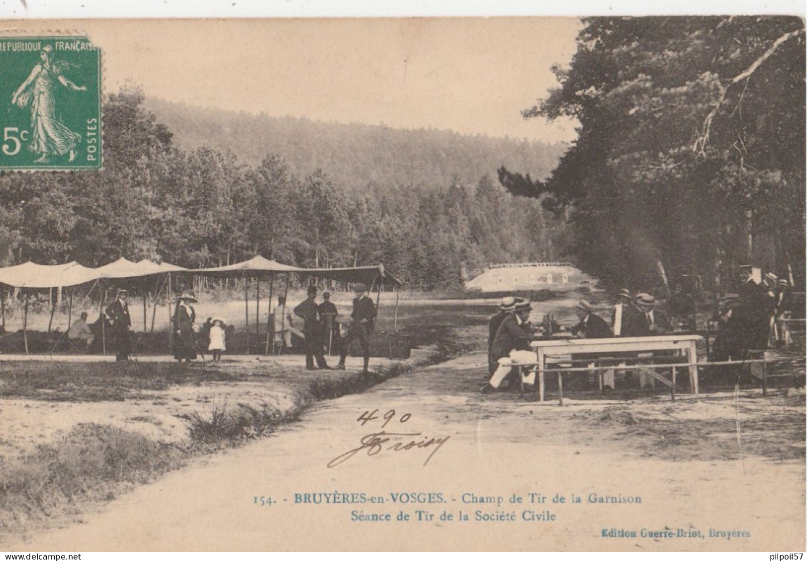 88 - BRUYERES EN VOSGES - Champ De Tir De La Garnison - Séance De Tir De La Société Civile - Bruyeres