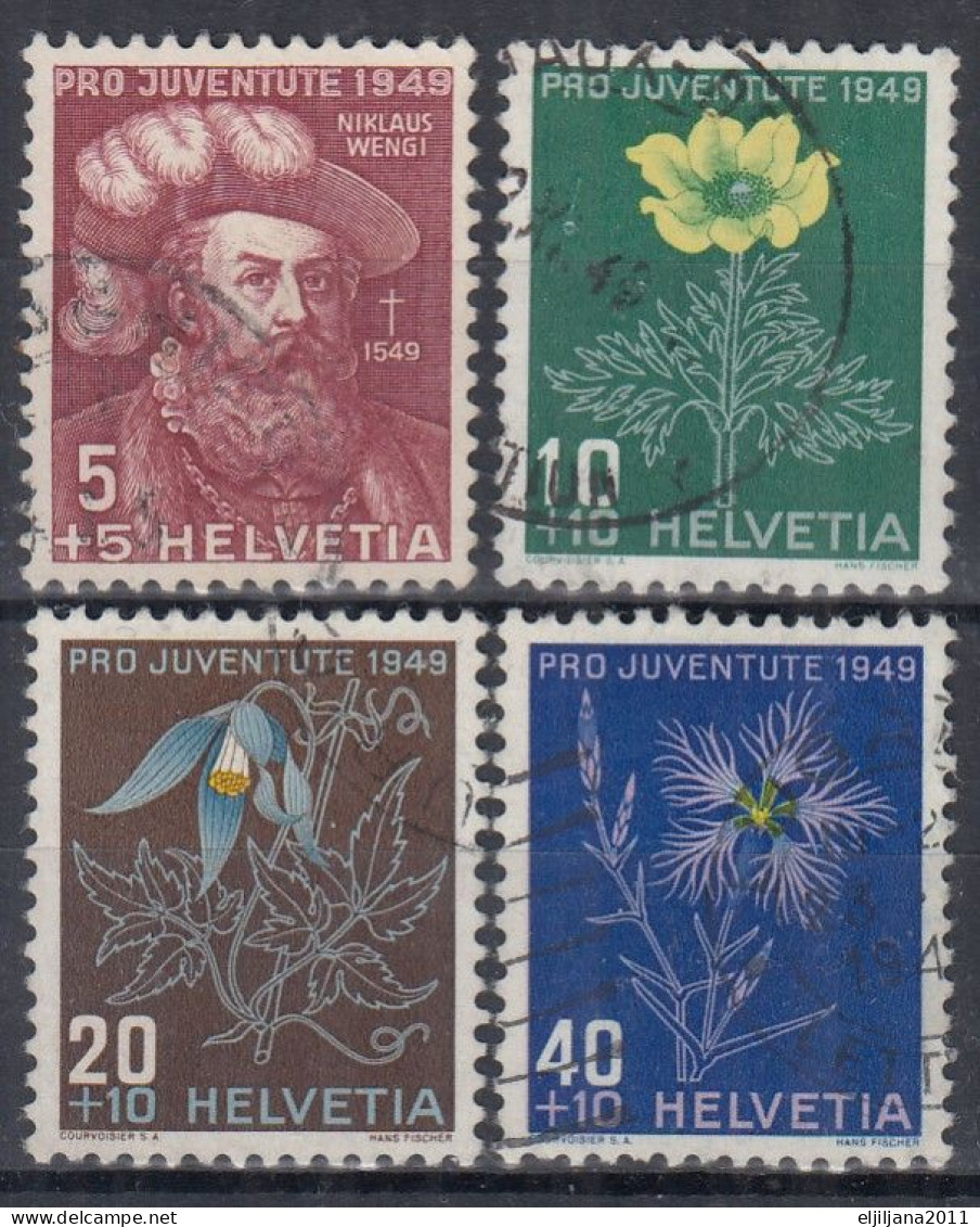 Switzerland / Helvetia / Schweiz / Suisse 1949 ⁕ Pro Juventute Mi.541-544 ⁕ 4v Used - Used Stamps