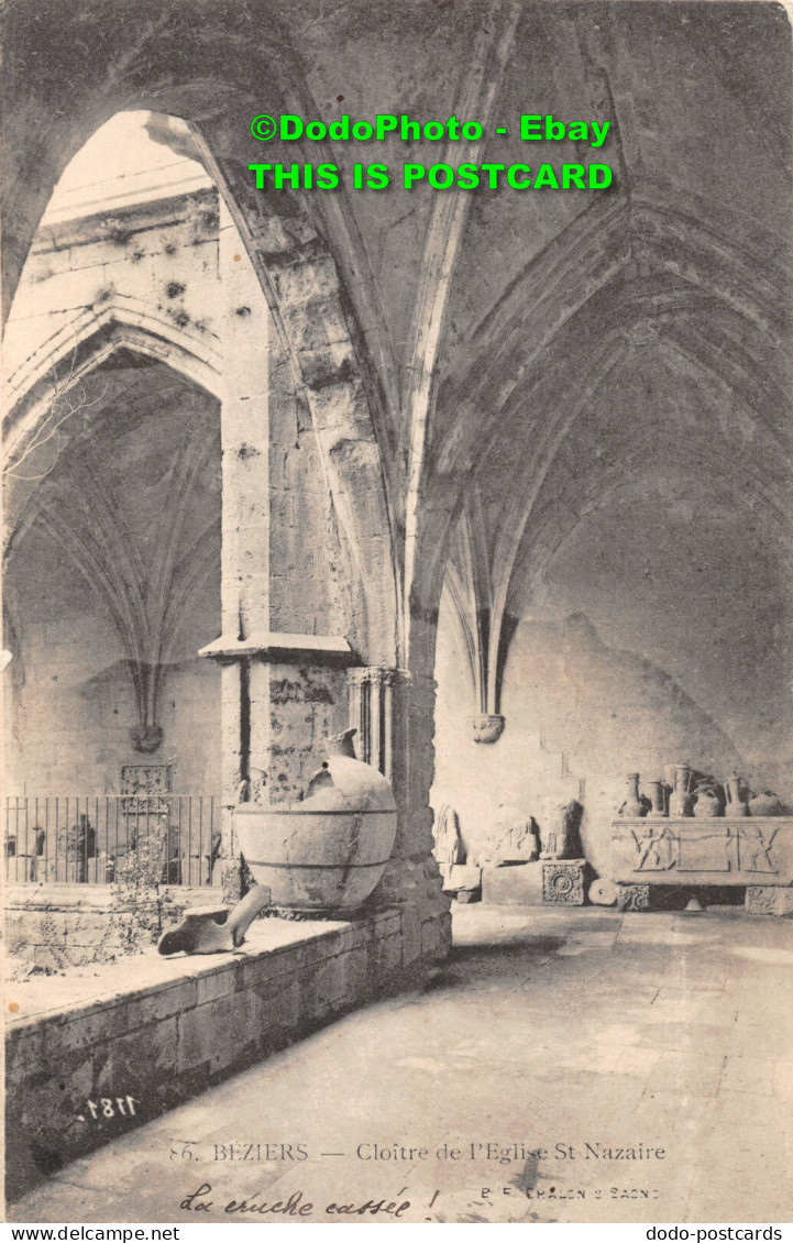 R405751 Beziers. Cloitre De L Eglise St. Nazaire. B. F. Chalon S Saone.1904 - Mondo