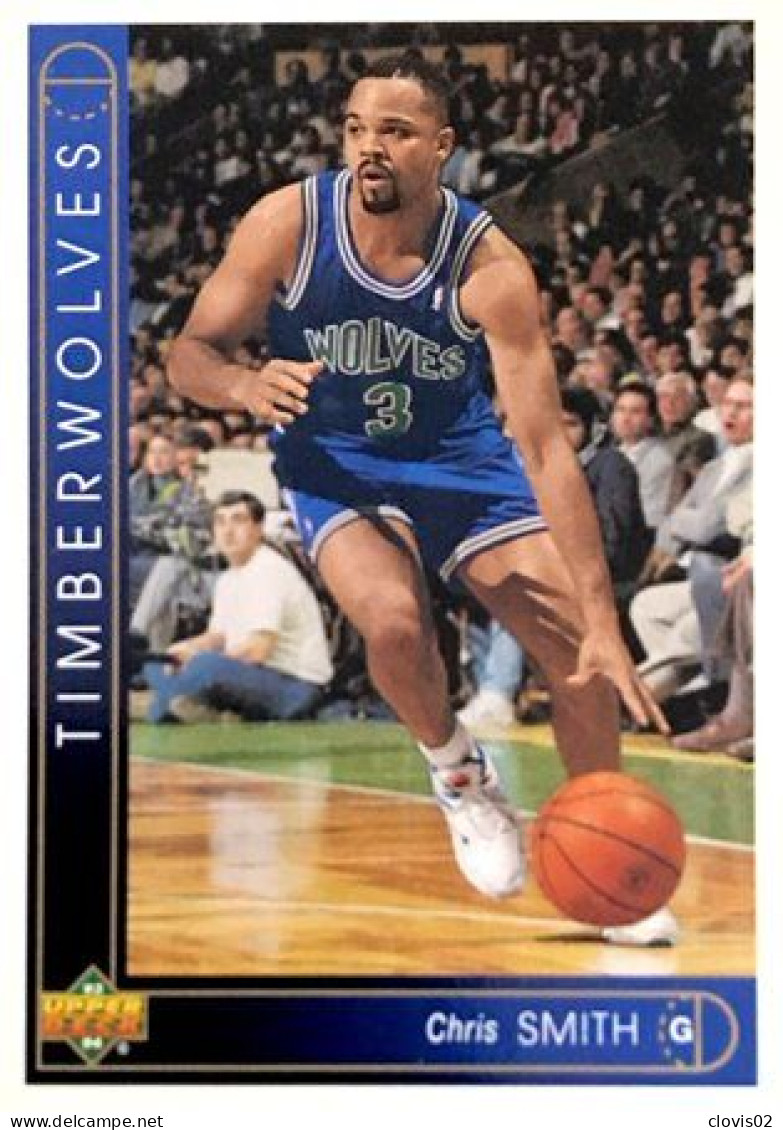 122 Chris Smith - Minnesota Timberwolves - Carte Upper Deck NBA 1993 - Autres & Non Classés