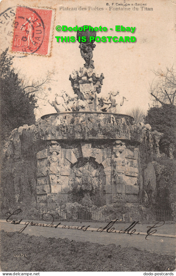 R405752 Beziers. Plateau Des Poetes. Fontaine Du Titan. B. F. Chalon S Saone. 19 - Mondo