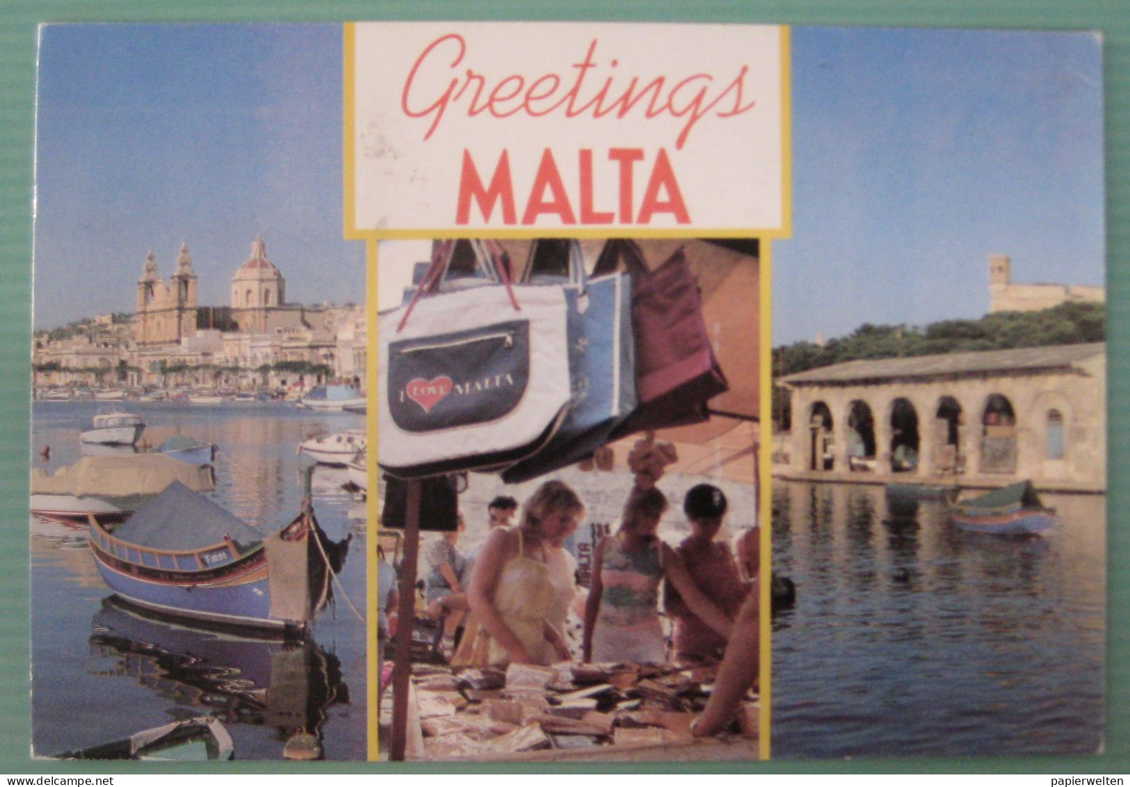 Mehrbildkarte "Greetings Malta" - Malte