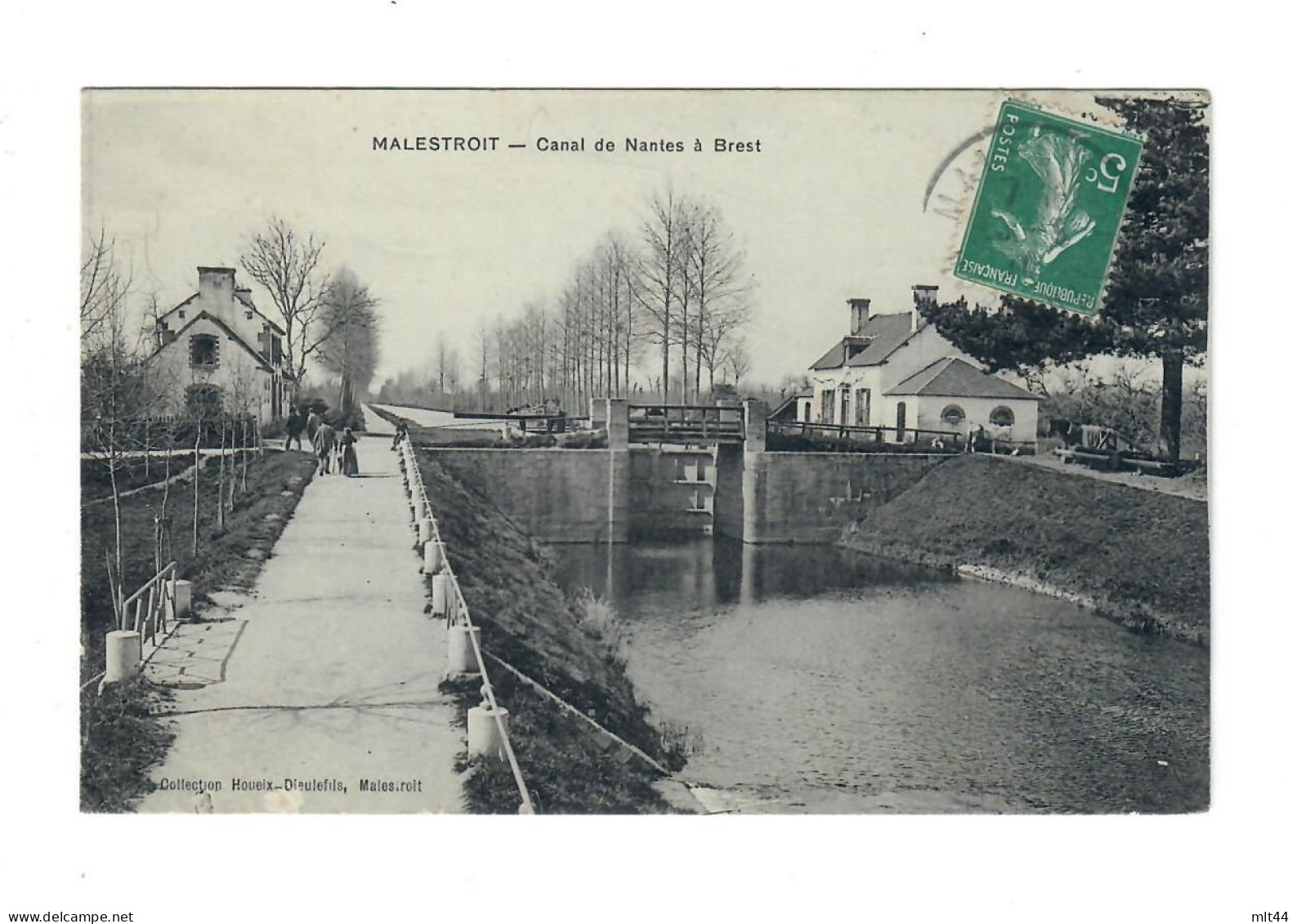 56 - Malestroit - Canal De Nantes A Brest  - Ecluses - Voyagée Voir Timbre - Malestroit