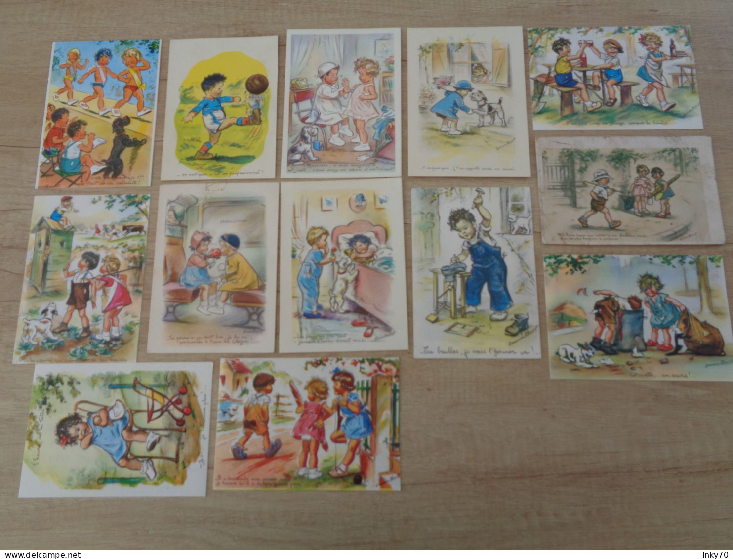 Lot 13 Cartes Germaine Bouret - Bouret, Germaine