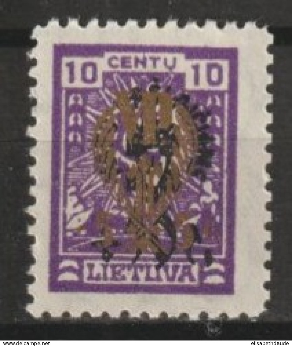 1926 - LITUANIE - N°253 ** MNH FILIGRANE A - COTE = 36 EUR. - Litouwen