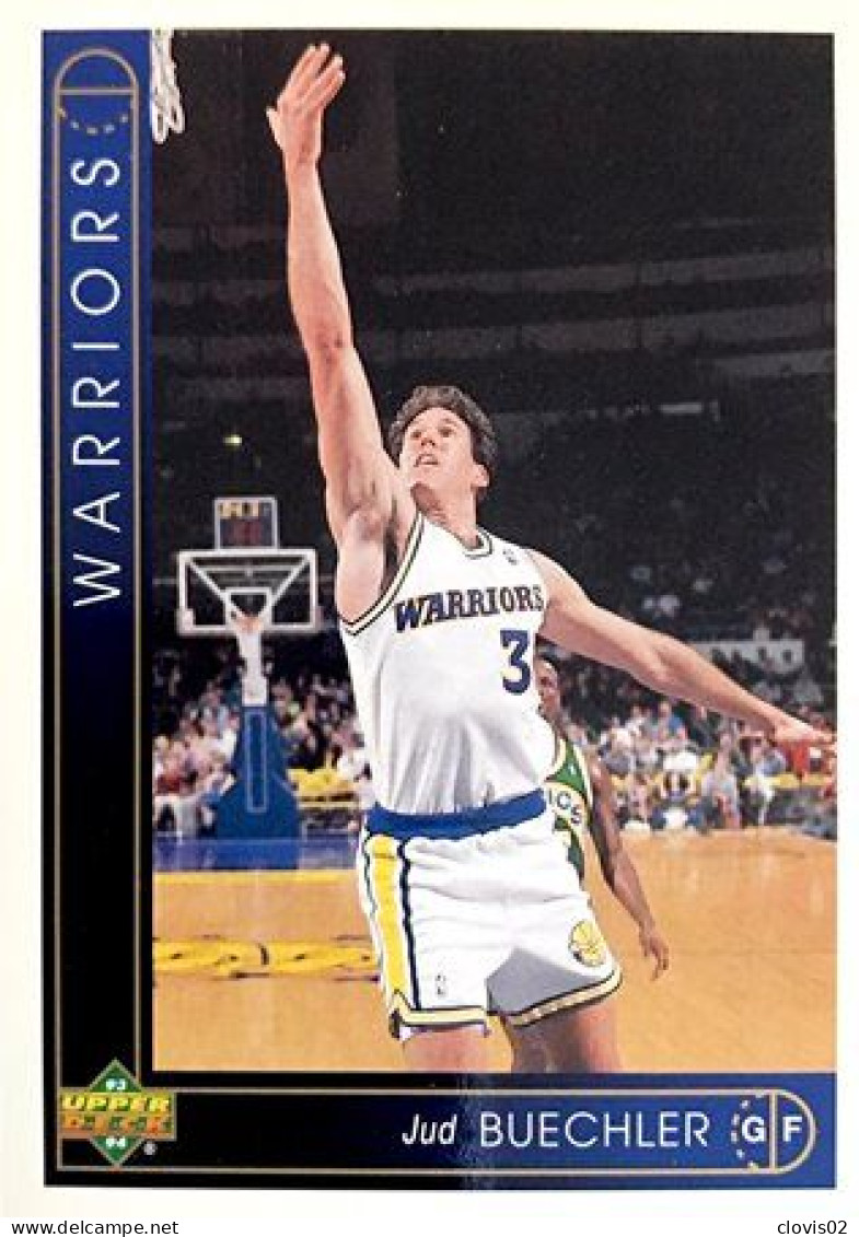 259 Jud Buechler - Golden State Warriors - Carte Upper Deck NBA 1993 - Sonstige & Ohne Zuordnung