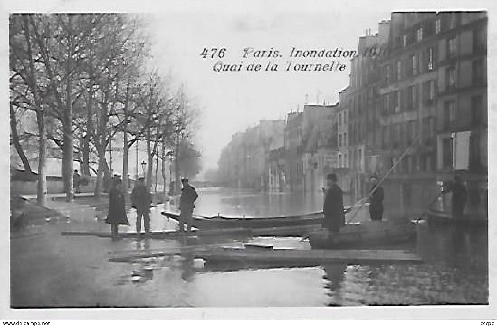 CPA Paris Inondations 1910 Quai De La Tournelle - Arrondissement: 05