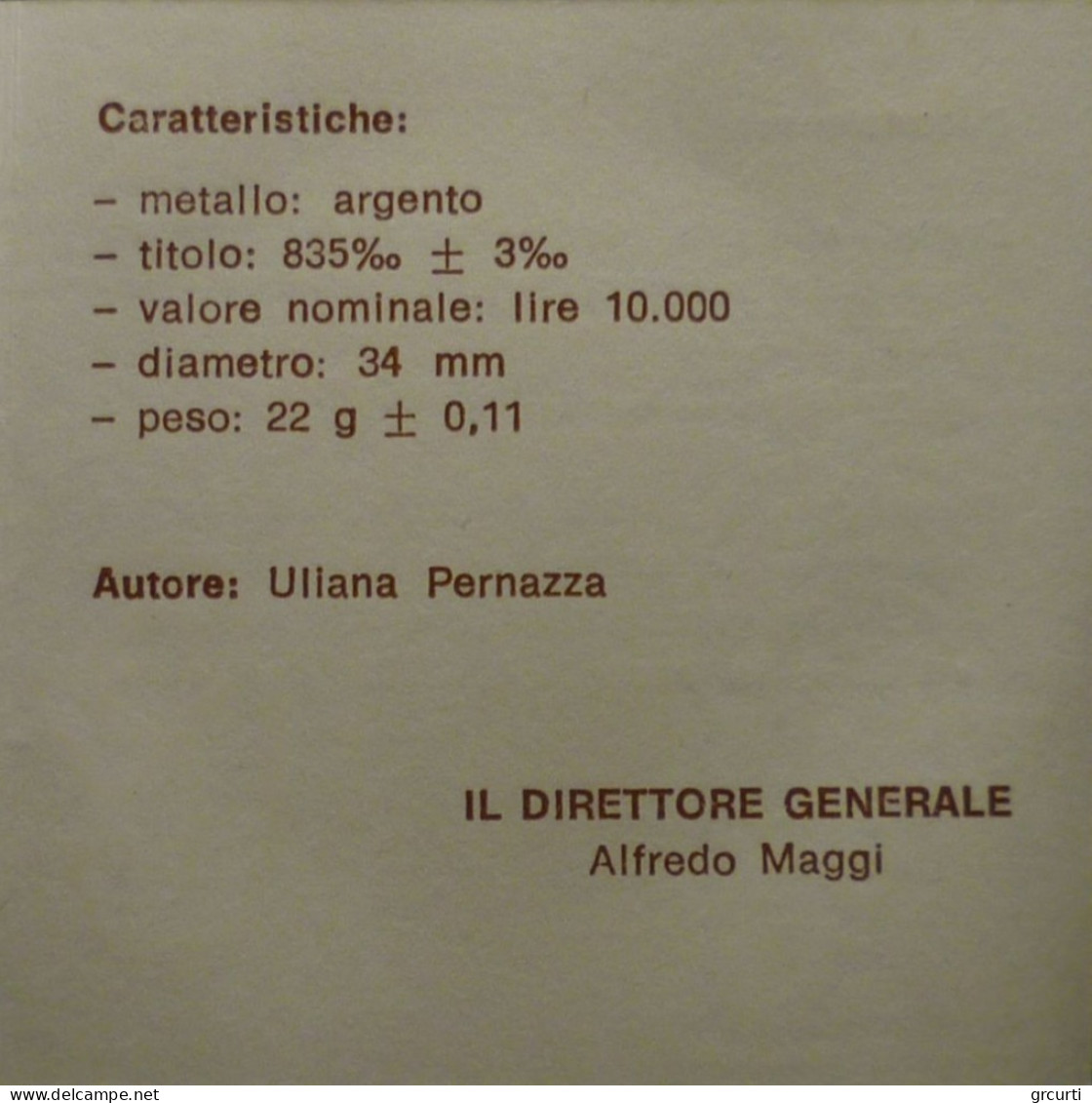 Italia - 10000 Lire 1995 - 40° Conferenza Di Messina - 10 000 Liras