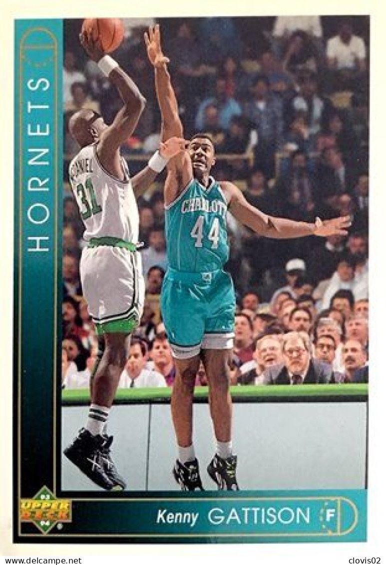 271 Kenny Gattison - Charlotte Hornets - Carte Upper Deck NBA 1993 - Sonstige & Ohne Zuordnung