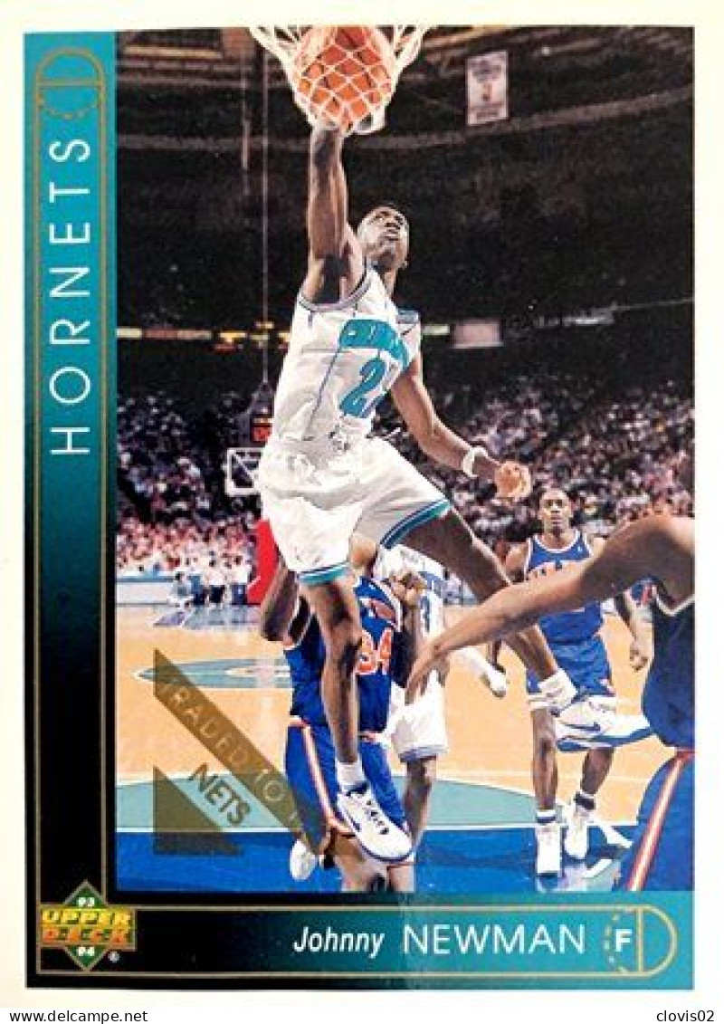 277 Johnny Newman - Charlotte Hornets - Carte Upper Deck NBA 1993 - Otros & Sin Clasificación