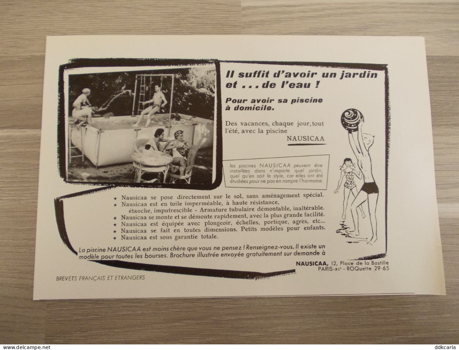 Reclame Advertentie Uit Oud Tijdschrift 1957 - La Piscine Nausicaa - Publicidad