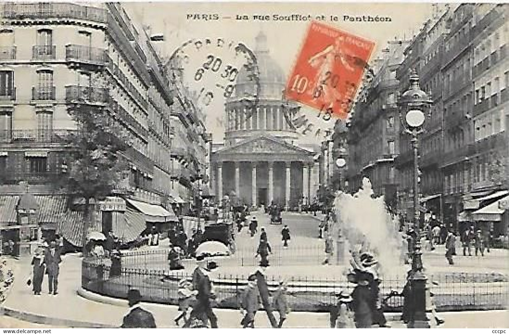 CPA Paris La Rue Soufflot Et Le Panthéon - Arrondissement: 05