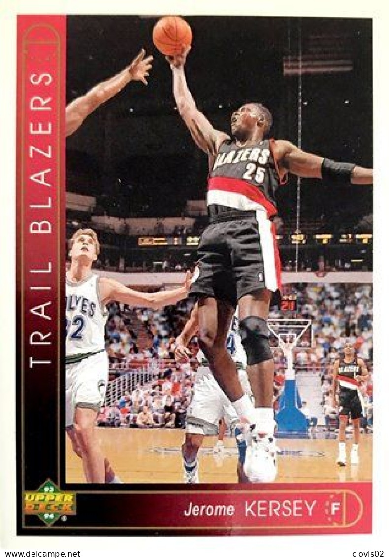 288 Jerome Kersey - Portland Trail Blazers - Carte Upper Deck NBA 1993 - Other & Unclassified