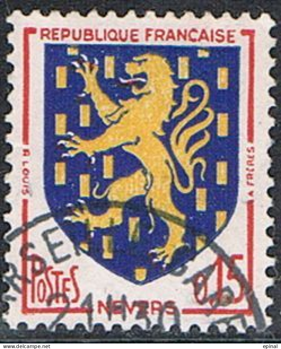 FRANCE : N° 1351A à 1354B oblitérés (Armoiries) - PRIX FIXE -