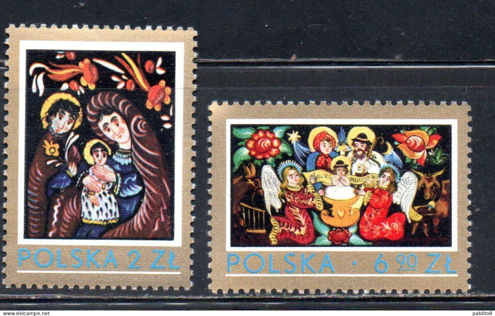 POLONIA POLAND POLSKA 1979 CHRISTMAS NATALE NOEL WEIHNACHTEN NAVIDAD NATAL COMPLETE SET SERIE COMPLETA MNH - Unused Stamps