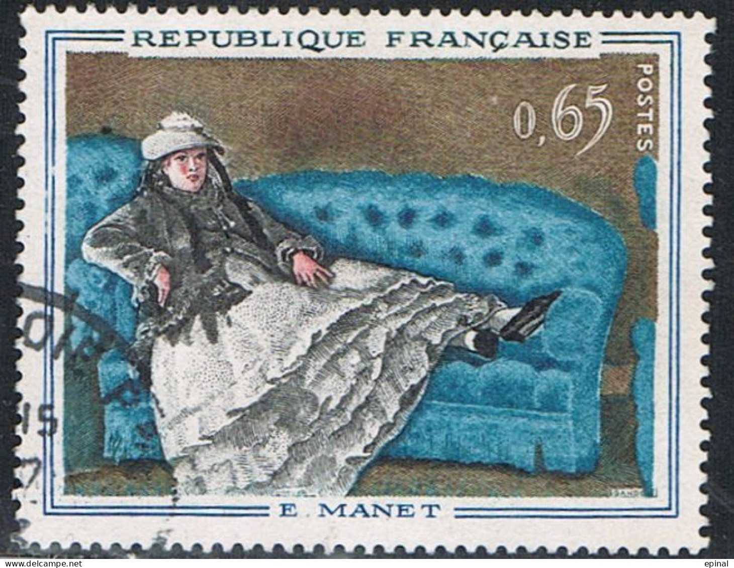 FRANCE : N° 1364 Oblitéré ("Madame Manet Au Canapé Bleu" De Manet) - PRIX FIXE - - Oblitérés