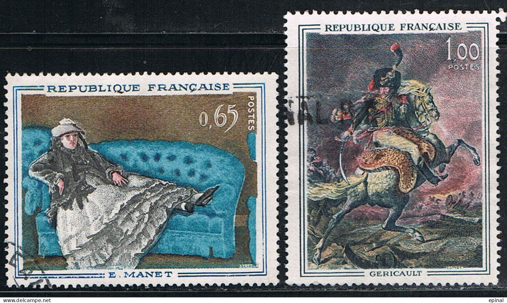 FRANCE : N° 1364 Et 1365 Oblitérés (Tableaux De Maîtres) - PRIX FIXE - - Used Stamps