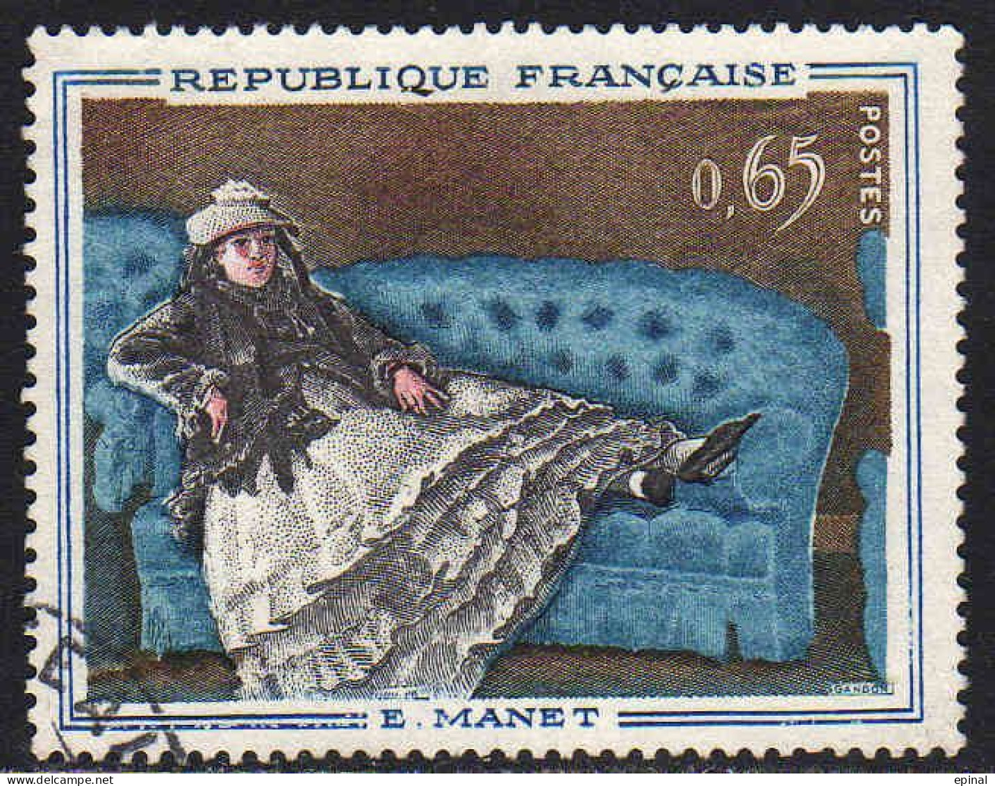 FRANCE : N° 1364 Et 1365 Oblitérés (Tableaux De Maîtres) - PRIX FIXE - - Used Stamps