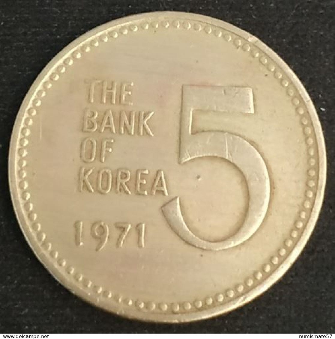 COREE DU SUD - SOUTH KOREA - 5 WON 1971 - Geobukseon - Bateau Tortue - KM 5a - Korea (Zuid)