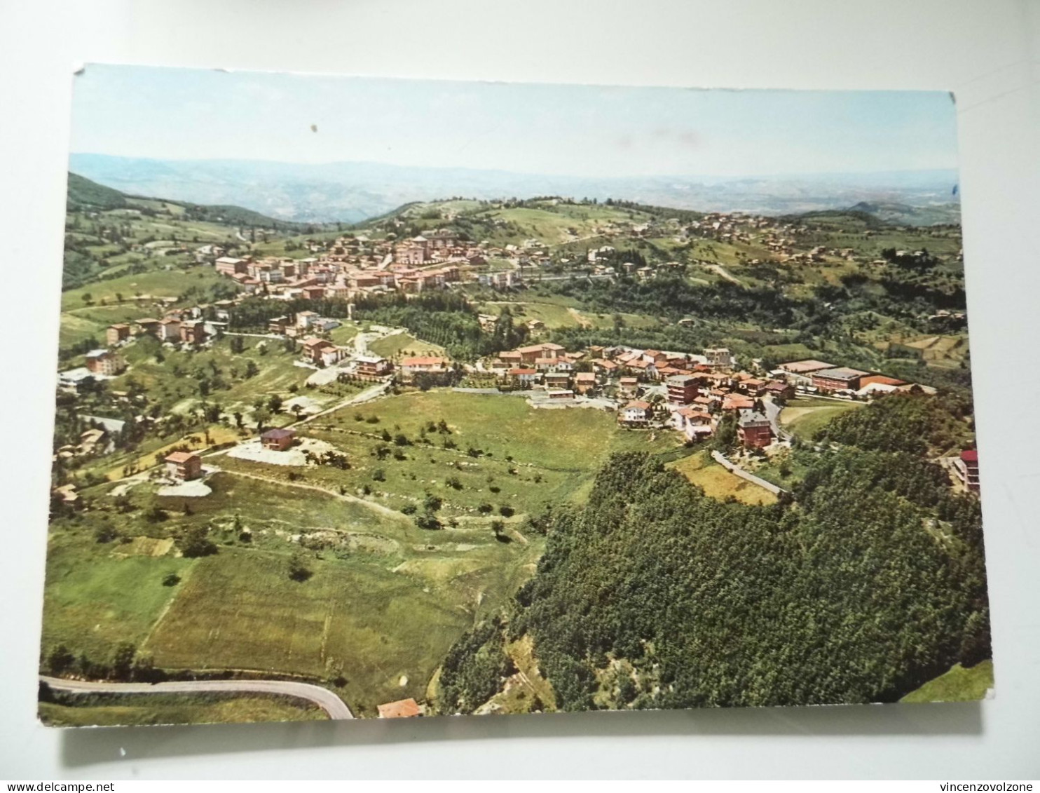 Cartolina Viaggiata "SERRAMAZZONI Veduta Aerea Del Panorama" - Modena