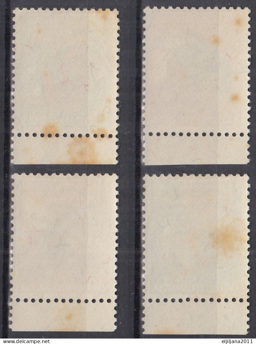 Switzerland / Helvetia / Schweiz / Suisse 1950 ⁕ Butterflies / Pro Juventute Mi.551-552, 554 ⁕ 4v MH (yellow Spots) - Nuevos