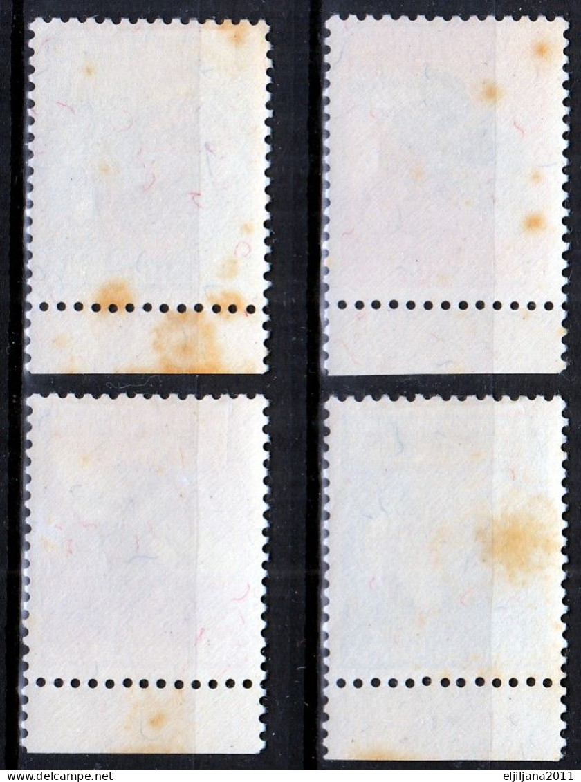 Switzerland / Helvetia / Schweiz / Suisse 1950 ⁕ Butterflies / Pro Juventute Mi.551-552, 554 ⁕ 4v MH (yellow Spots) - Unused Stamps