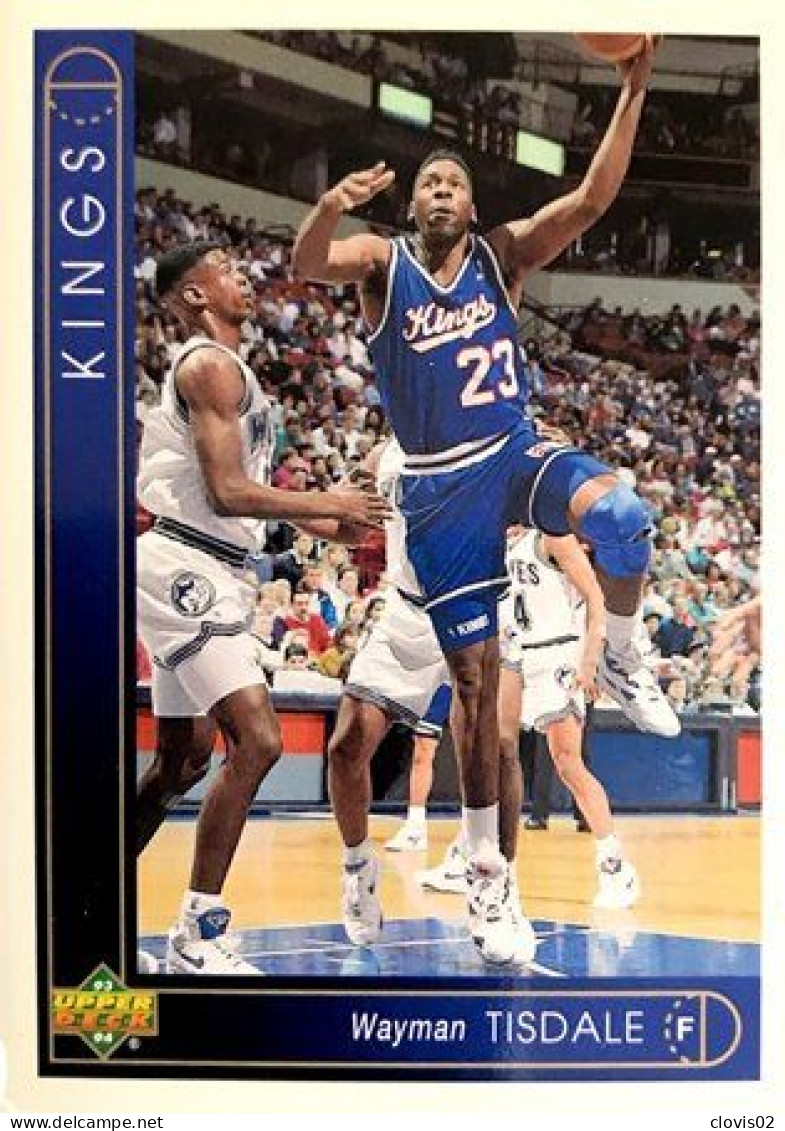 307 Wayman Tisdale - Sacramento Kings - Carte Upper Deck NBA 1993 - Autres & Non Classés