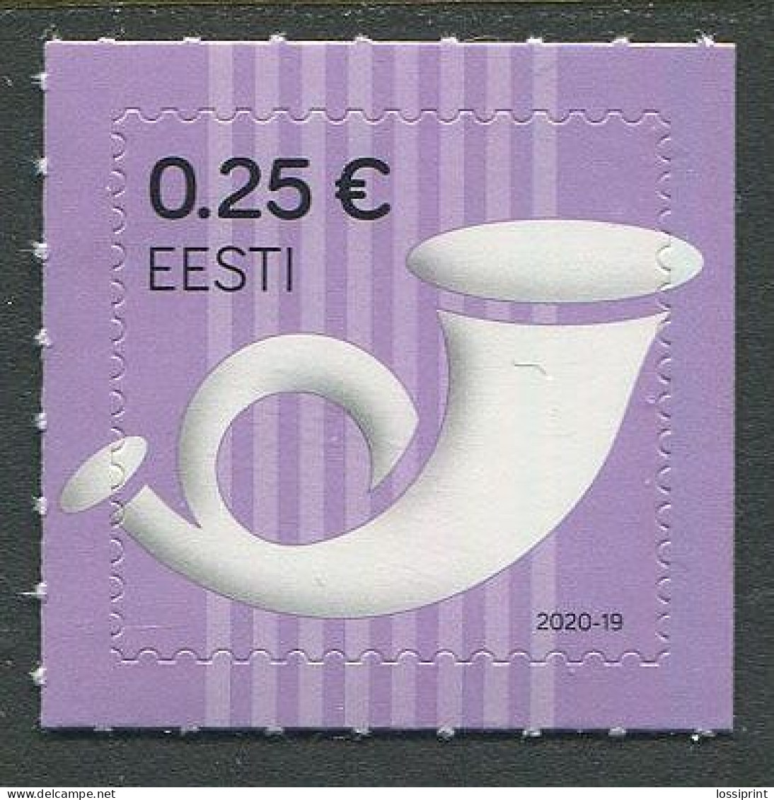 Estonia:Unused Stamp Postal Horn 25 Cents, 2020, MNH - Estonia