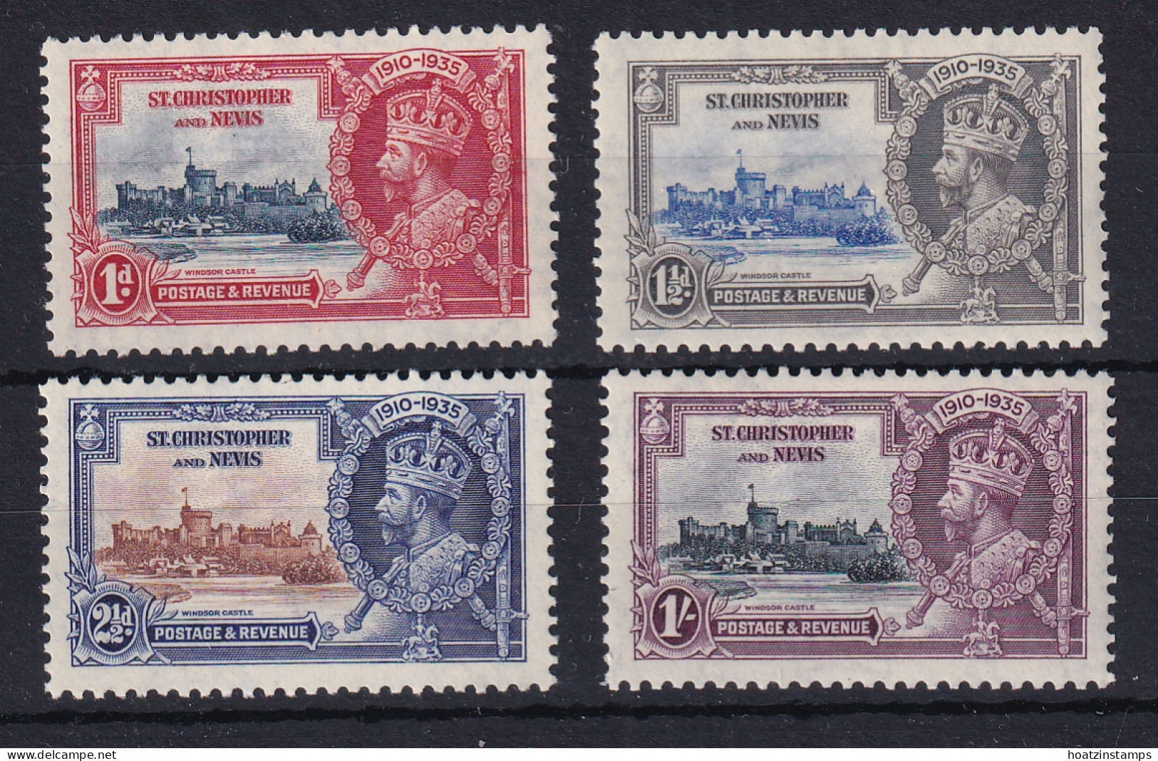 St Kitts-Nevis: 1935   Silver Jubilee    MH - St.Cristopher-Nevis & Anguilla (...-1980)