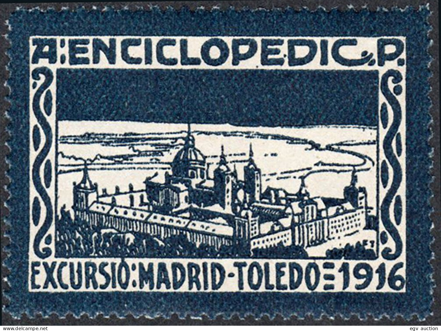 Madrid - Viñetas - 1916 - * S/Cat - Excursión Madrid - Toledo" Azul - Nuovi