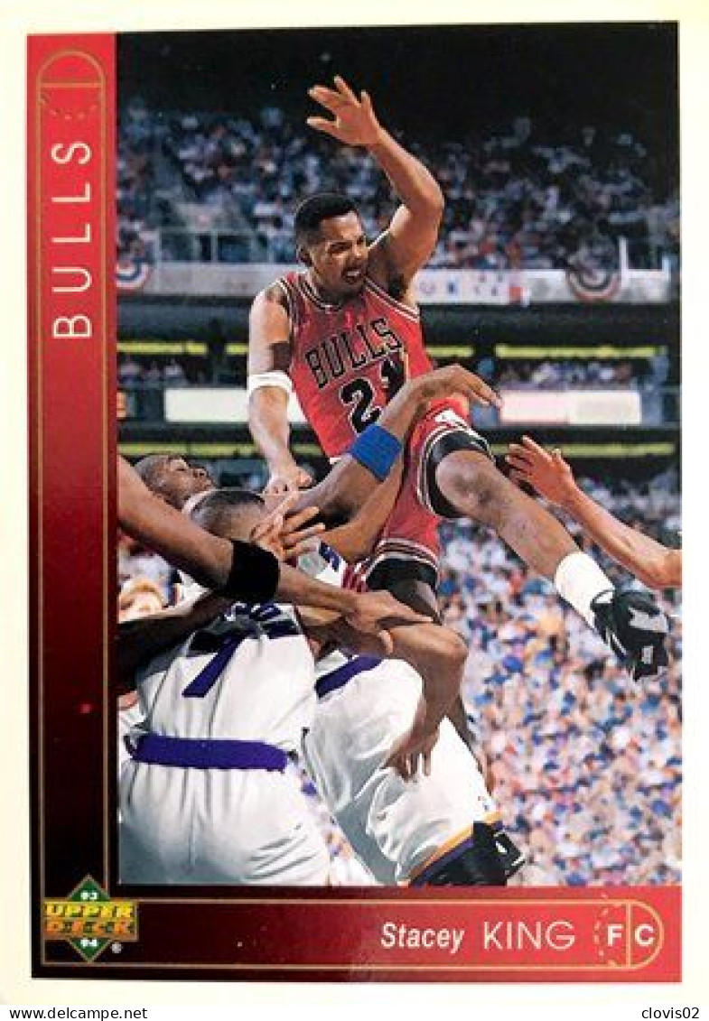 329 Stacey King - Chicago Bulls - Carte Upper Deck NBA 1993 - Sonstige & Ohne Zuordnung