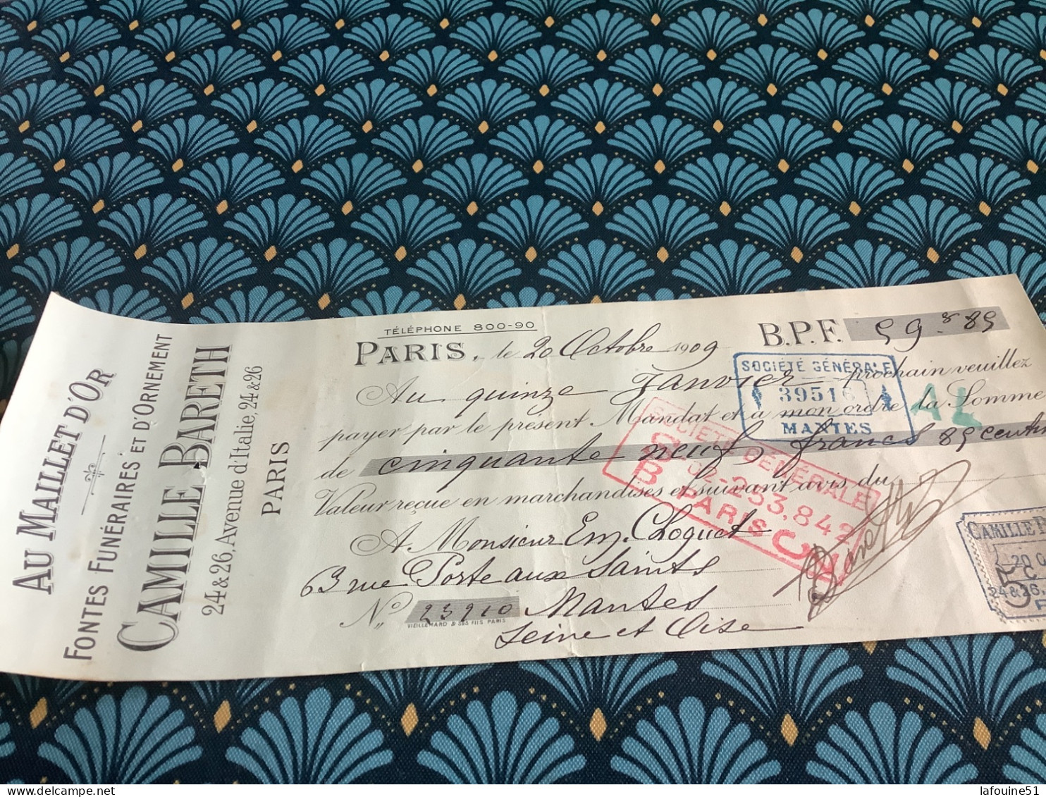 PARIS.mantes - Bills Of Exchange