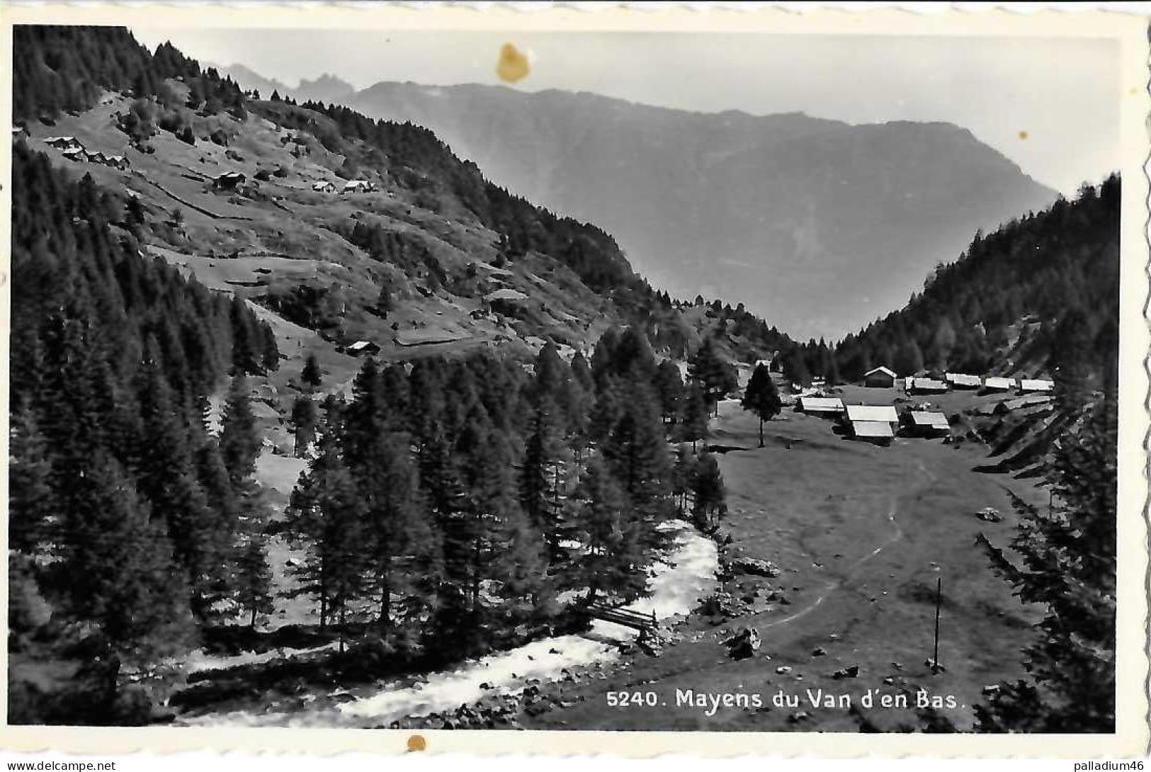 VS SALVAN-LES MARECOTTES - MAYENS DE VAN D'EN BAS - Circulé Le 26.07.1956 - Phot. Perrochet Lausanne No 5240 - Salvan