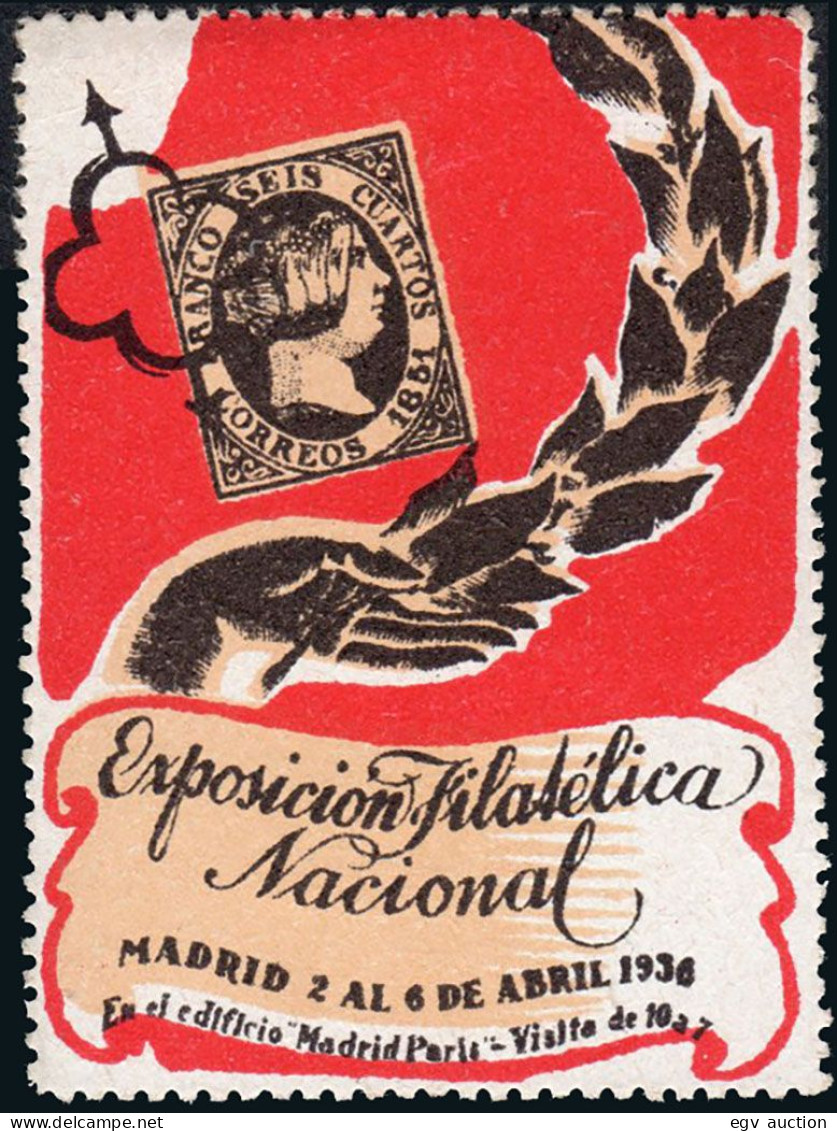 Madrid - Viñetas - 1936 - ** S/Cat - "Exposición Filatélica Nacional - Madrid 1936" - Unused Stamps