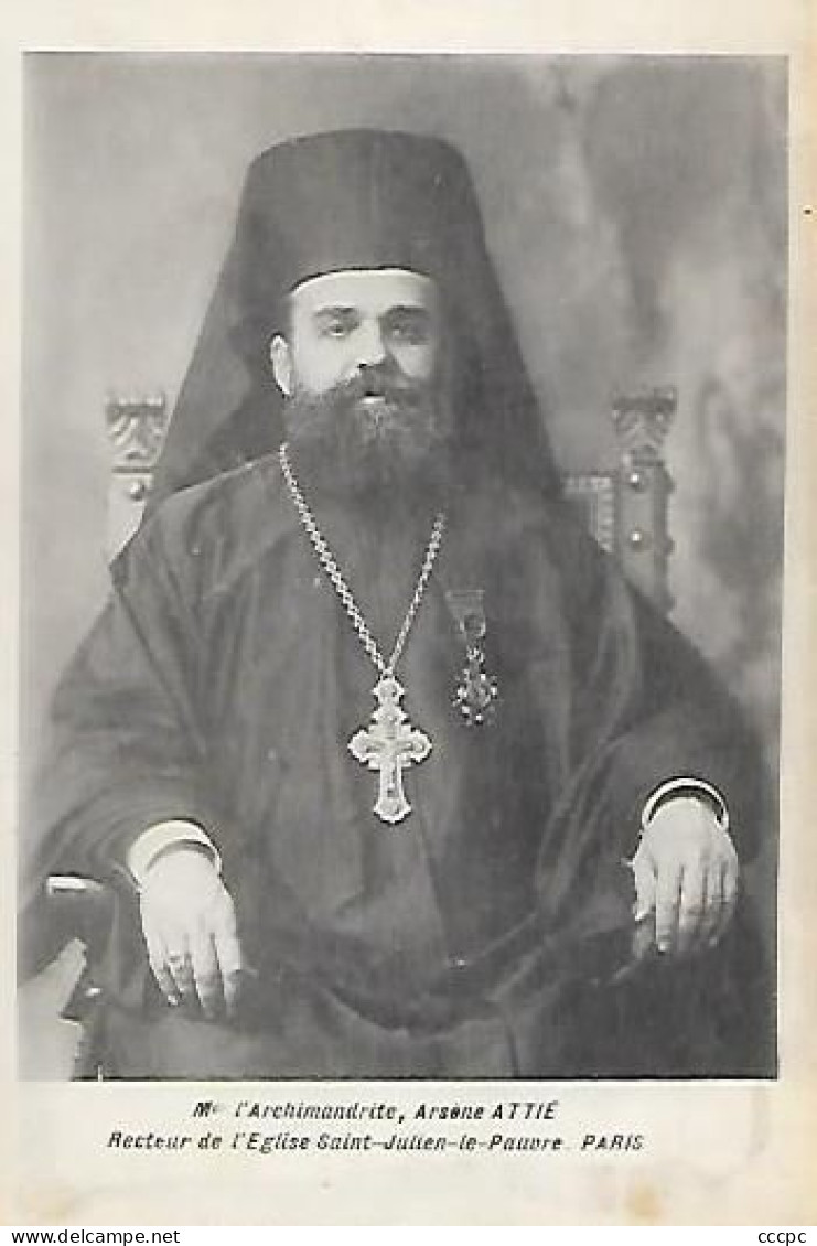 CPA Paris L'Archimandrite Arsène Attié Recteur De L'Eglise Saint-Julien-le-Pauvre - Paris (05)