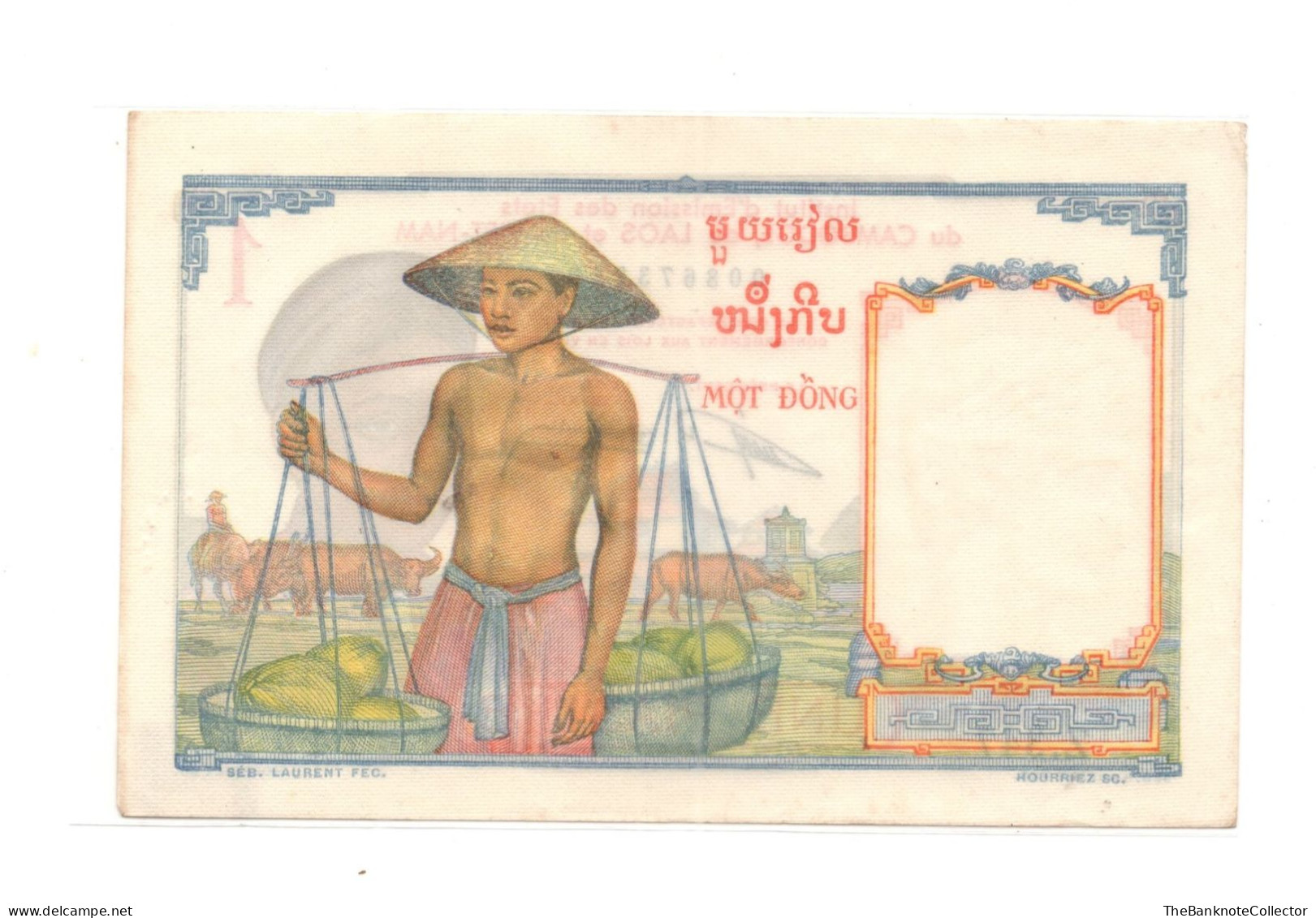 French Indochina 1 Piastre ND 1953 P-92 AUNC - Other - Asia
