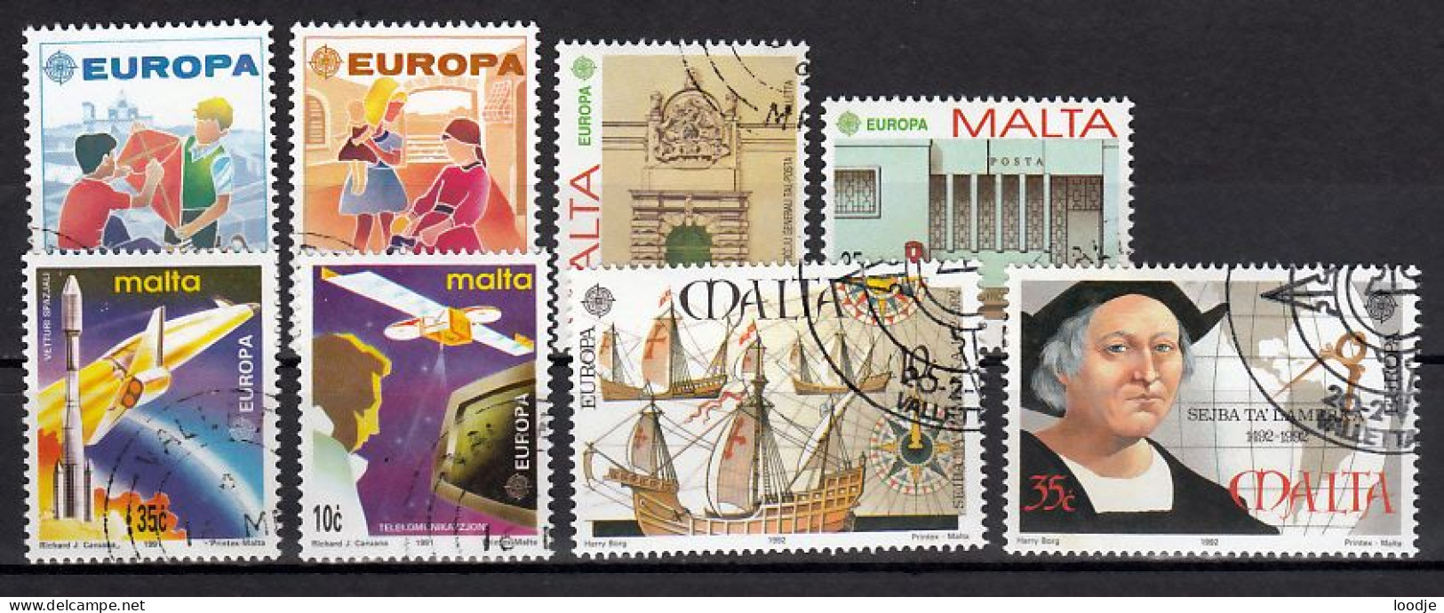 Malta Europa Cept 1989 T.m. 1992 Gestempeld - Malte