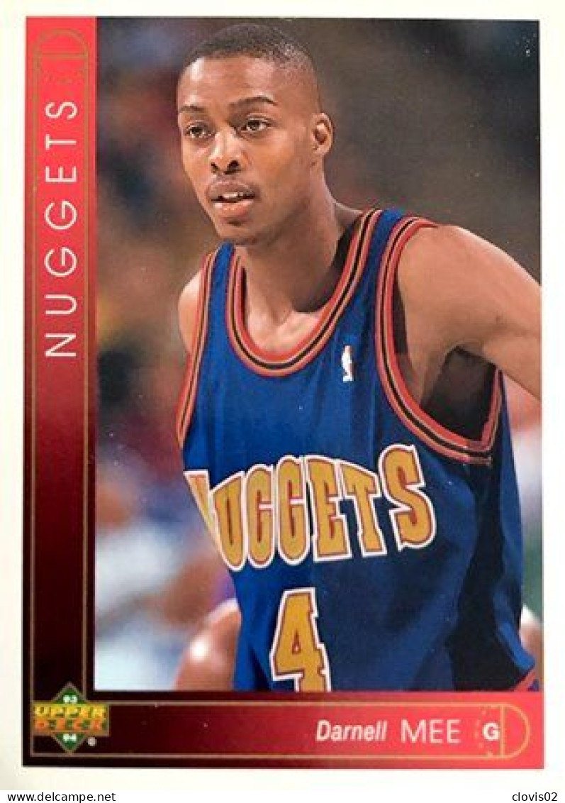 350 Darnell Mee - Denver Nuggets - Carte Upper Deck NBA 1993 - Sonstige & Ohne Zuordnung